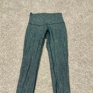 Lululemon Wunder under high waisted leggings green